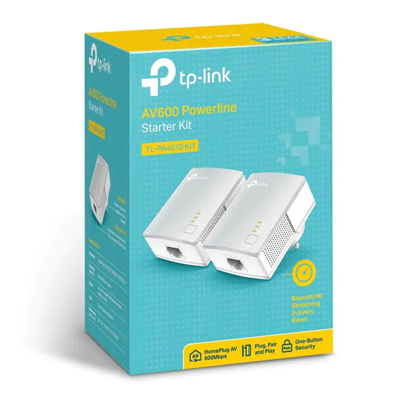 TP-Link TL-PA4010KIT AV600 Powerline Ethernet Starter Kit