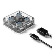 Orico 4 Port Transparent USB3 Hub