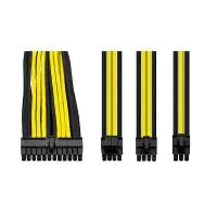 Thermaltake TTMod Sleeved Extension Cable Kit - Yellow and Black