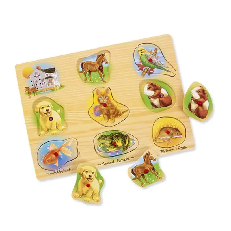 Melissa & Doug Pets Sound Puzzle - 8pc