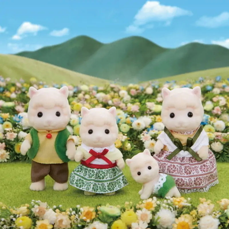 Sylvanian Families Woolly Alpaca Family