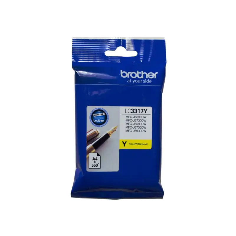 Brother LC-3317Y Yellow Ink Cartridge (550 page yield)