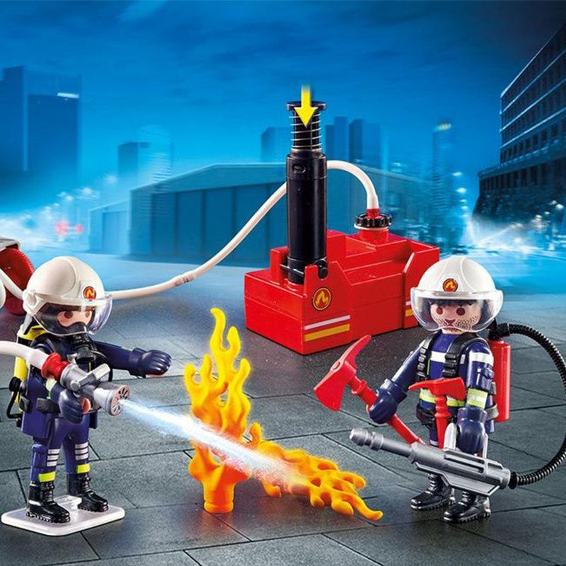 Playmobil Firefighters with Water Pump