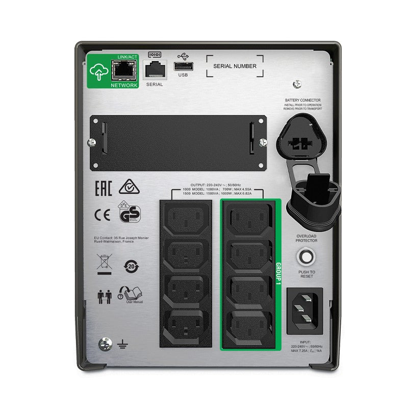 APC by Schneider Smart-UPS SMT 1000VA LCD 230V with SmartConnect