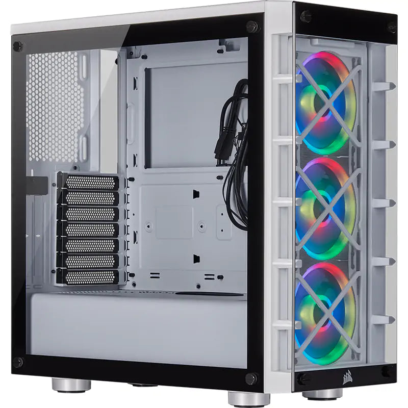 Corsair iCUE 465X RGB White (LL120 RGB Fan) Mid-Tower ATX Case