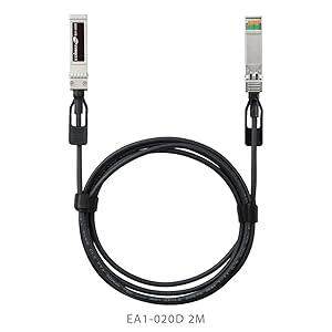 Edimax DAC Direct Attach Copper Twinax Cable 2M 10GbE SFP+ , Backward Compatible to SFP