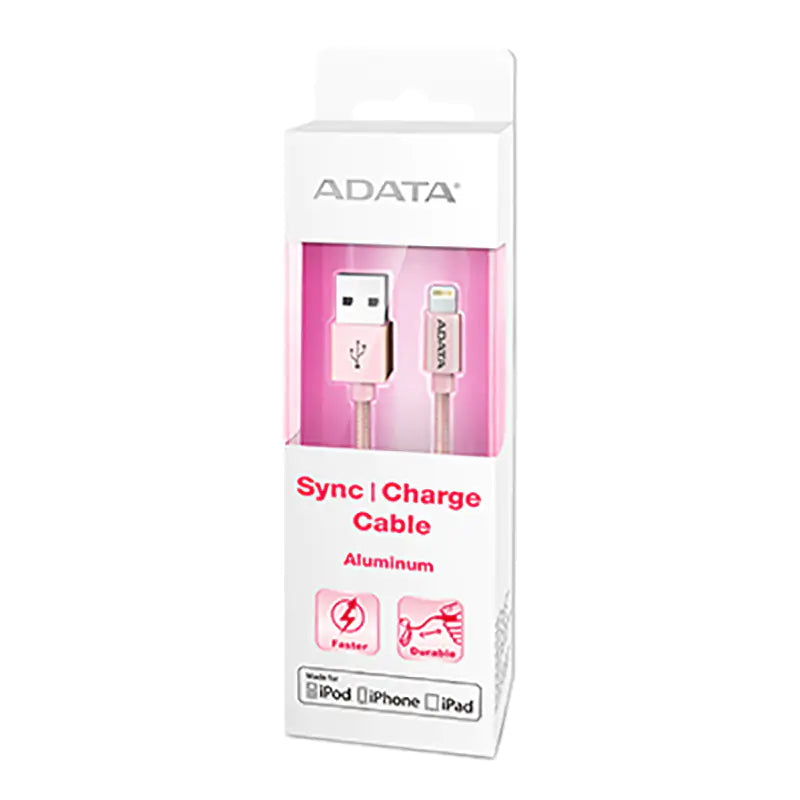 ADATA MFI Lightning USB Cable - Rose Gold