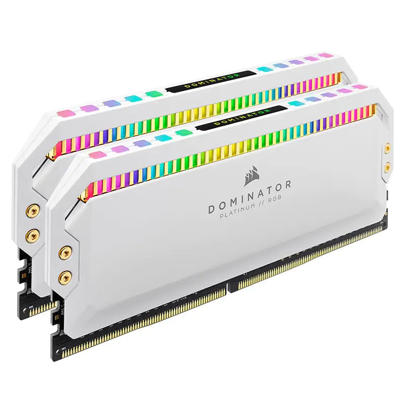 Corsair 16GB (2x8GB) CMT16GX4M2C3200C16W Dominator Platinum RGB 3200MHz DDR4 RAM - White