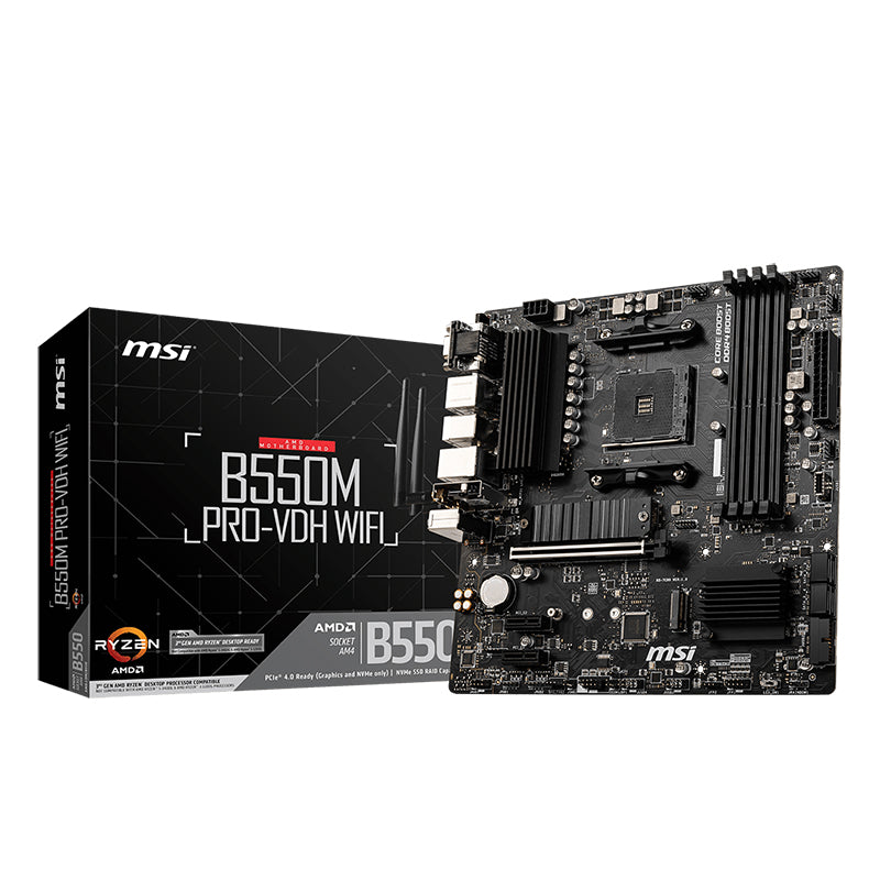 MSI B550M PRO-VDH WiFi AM4 mATX Motherboard