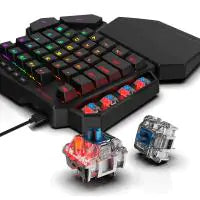 Redragon K585 DITI One-Handed RGB Mechanical Gaming Keyboard,Blue Switch