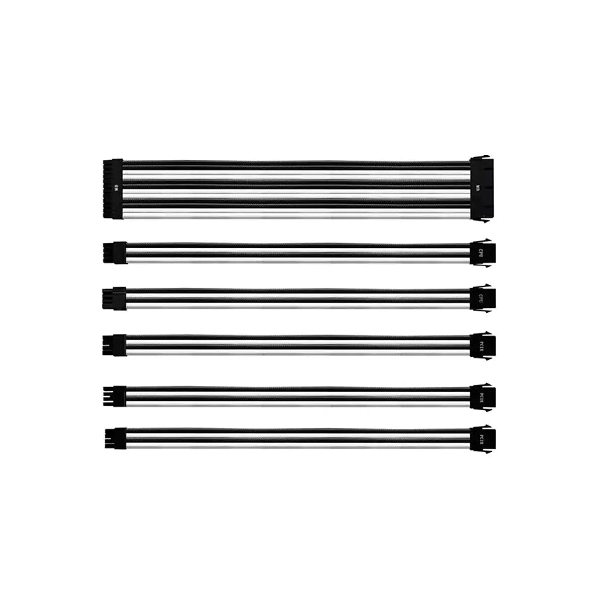 Cooler Master Universal PSU Sleeved Extension Cable Kit V2 - White/Black