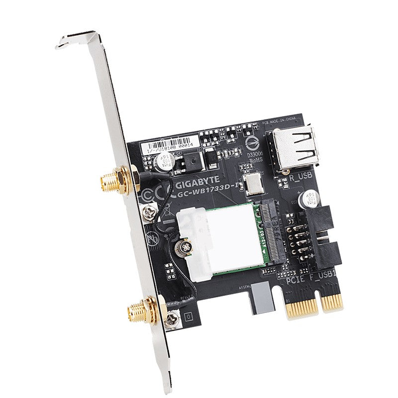 Gigabyte Wireless-AC Dual Band WiFi Bluetooth 5 PCIe Adapter