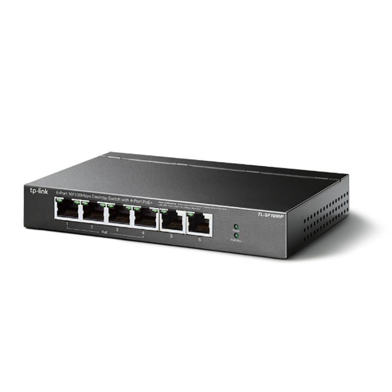 TP-Link 6 Port 10/100Mbps Desktop Switch with PoE