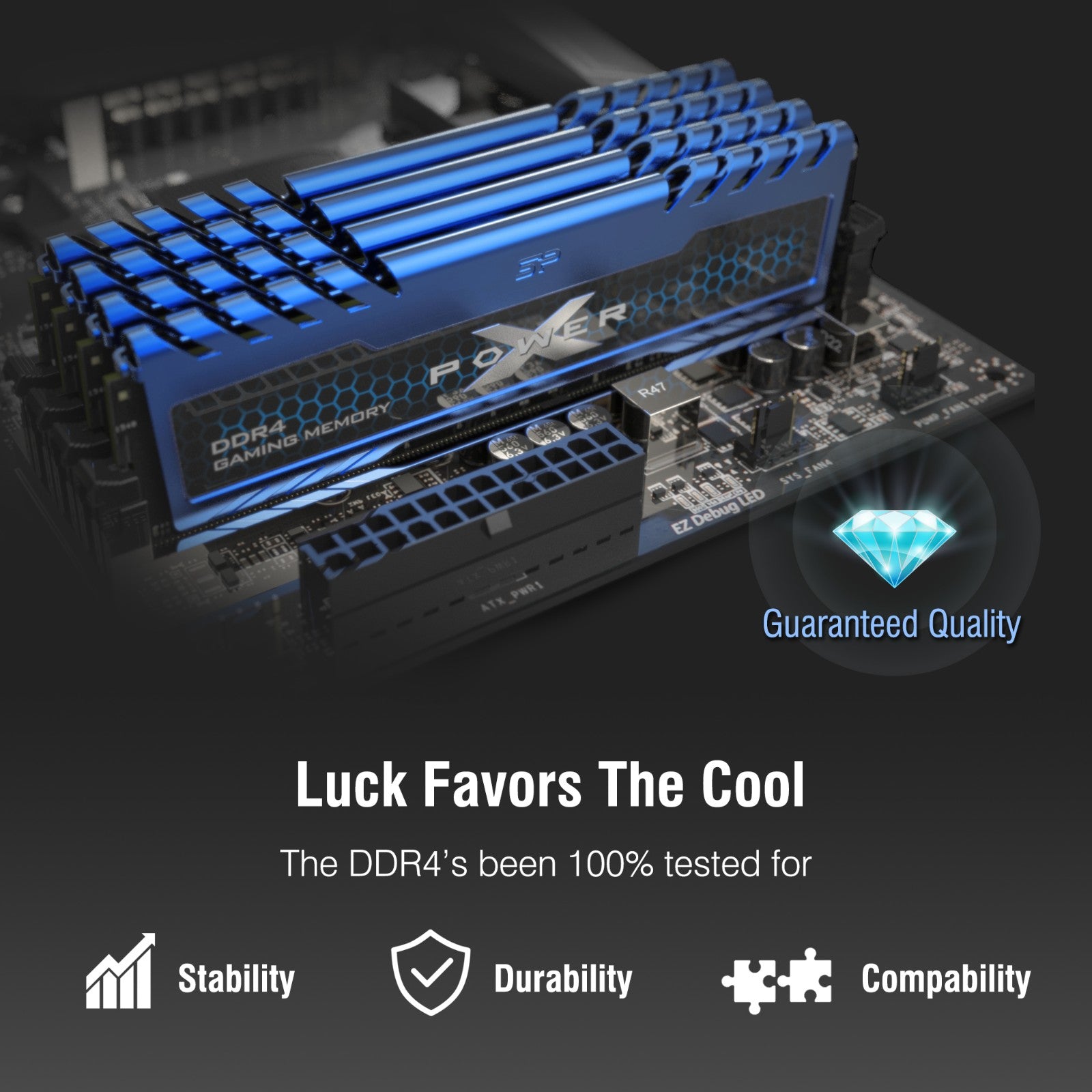 Silicon Power 16GB  SP016GXLZU360BDA 3600MHz Turbine Gaming Desktop Memory DDR4 RAM