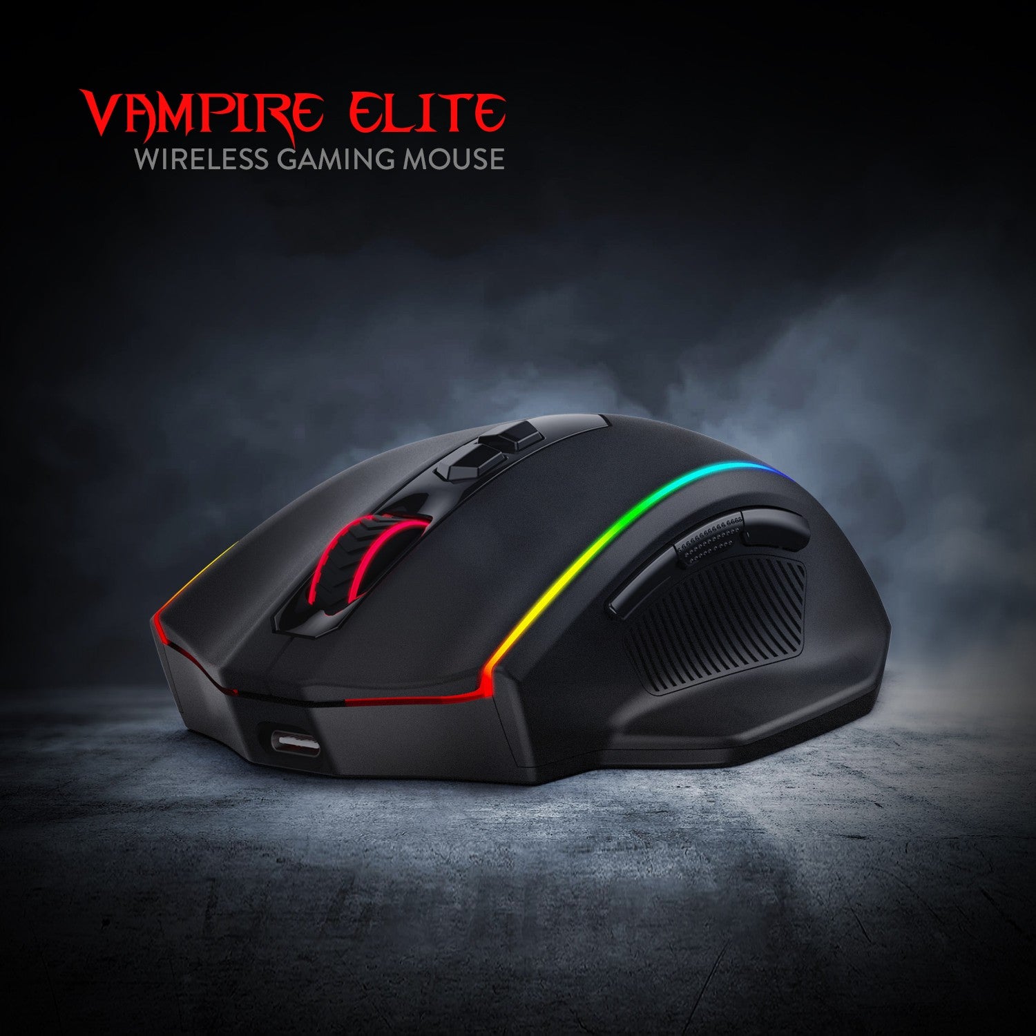 Redragon M686 2.4Ghz Wireless/Wired RGB Gaming Mouse, 16000 DPI