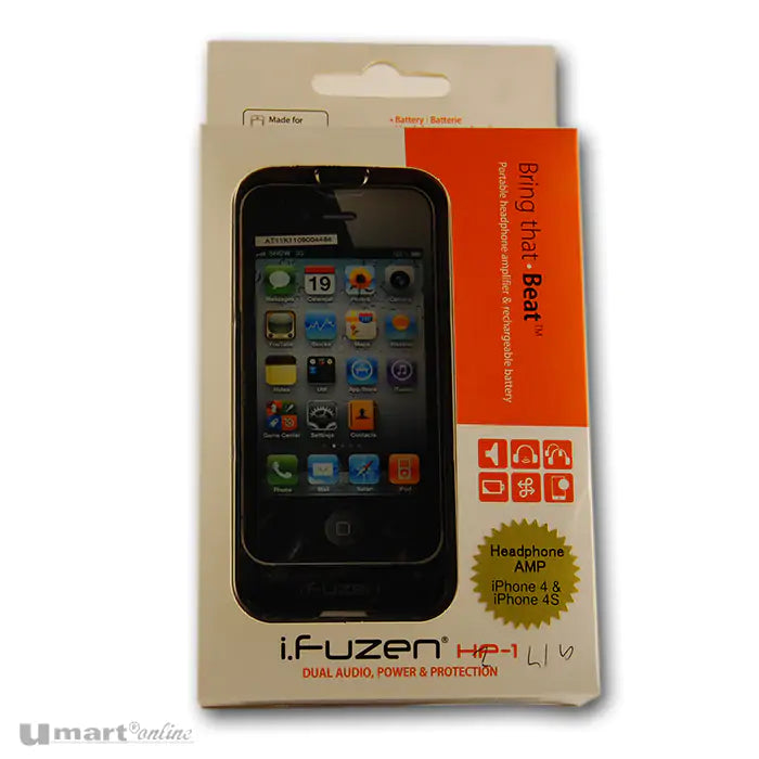 Auzentech Black i.Fuzen HP-1Dual Audio Power&Protection for iPhone4