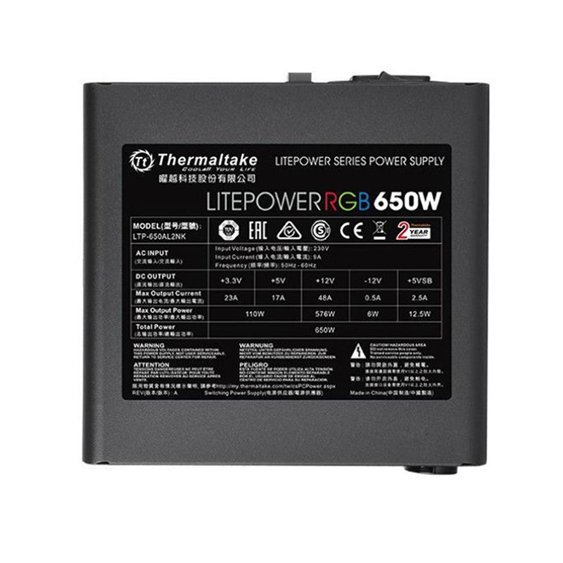 Thermaltake 650W Litepower RGB ATX 2.3 Power Supply