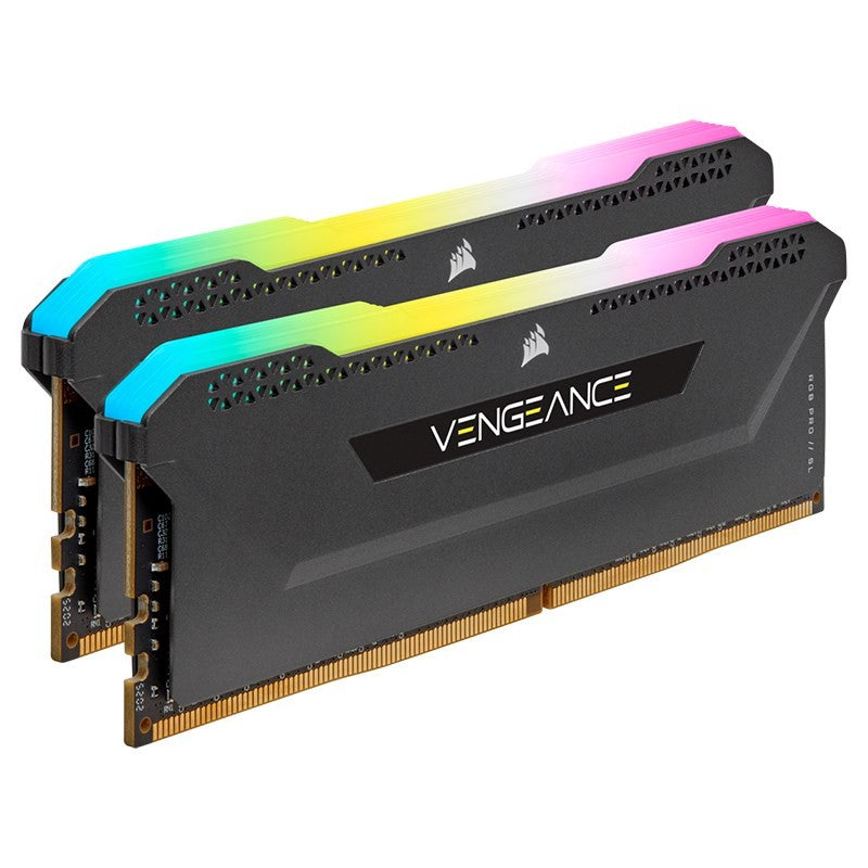 Corsair 32GB  CMH32GX4M2D3600C18 Vengeance RGB Pro SL CL18 3600MHz DDR4 RAM - Black