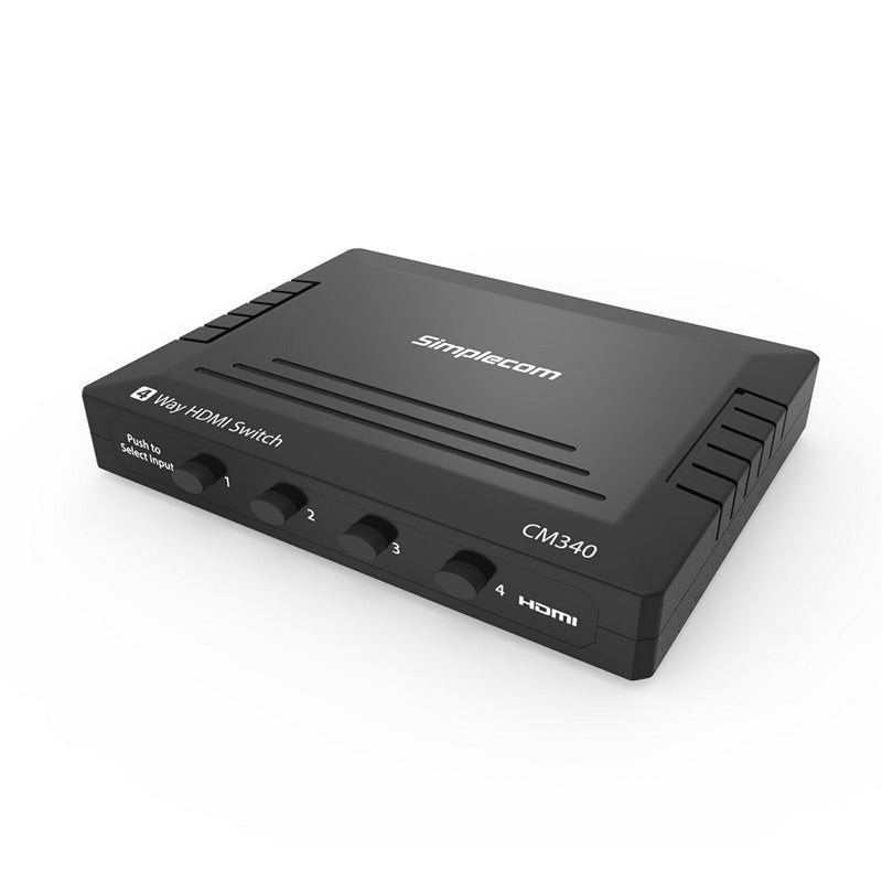 Simplecom Mechanical 4 Way HDMI Switch Box