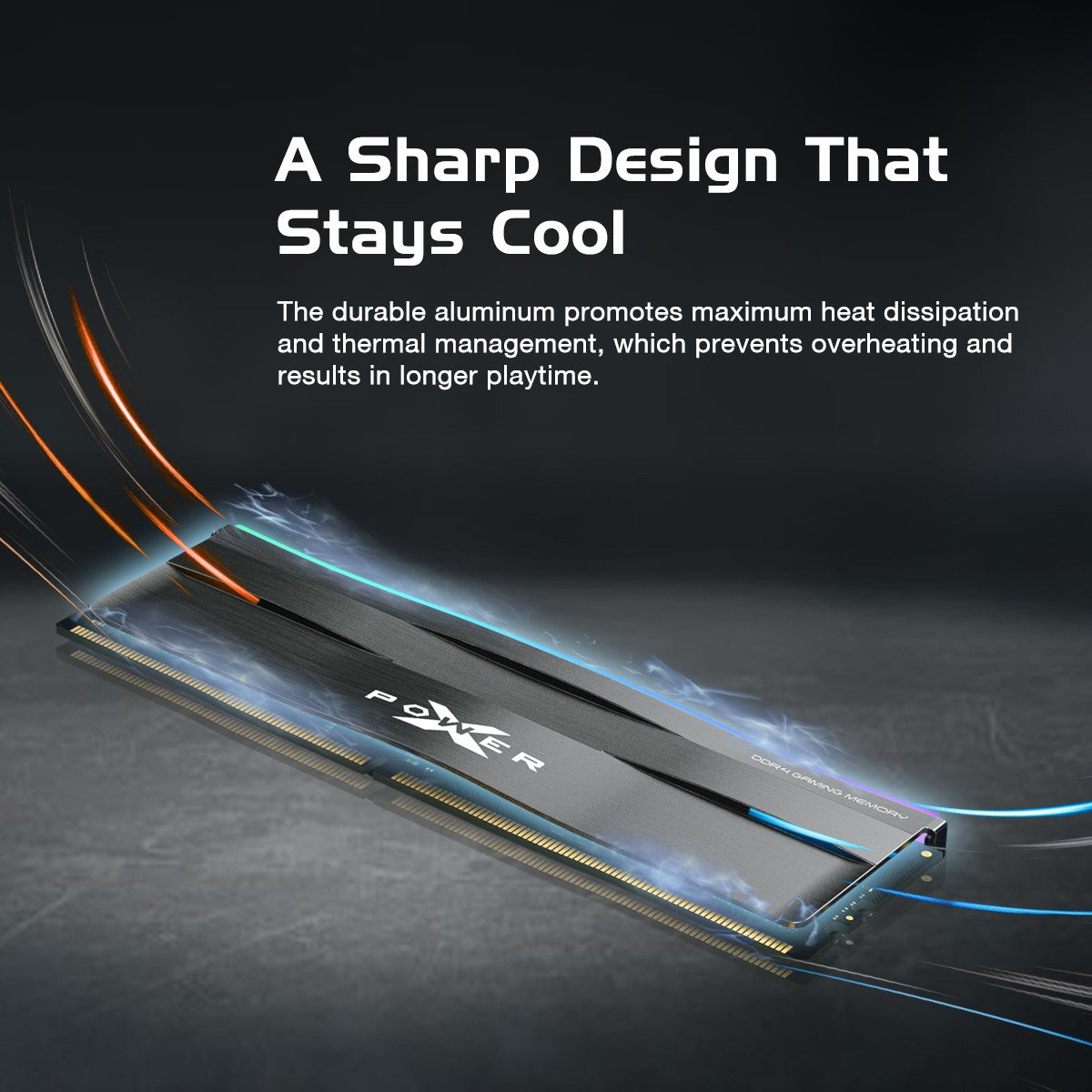 Silicon Power 16GB  SP016GXLZU320BDD 3200MHz XPOWER Zenith Gaming Desktop Memory RGB DDR4 RAM