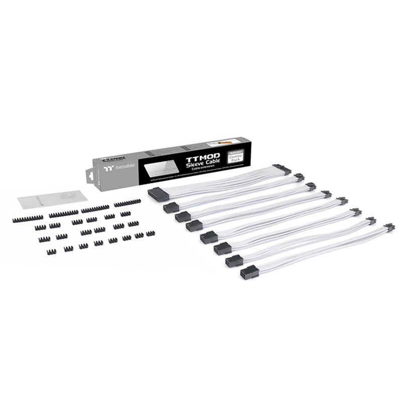 Thermaltake TtMod 300mm Sleeve Extension Cable - White