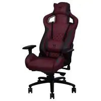 Thermaltake X FIT TT Premium Edition Real Leather Gaming Chair - Burgundy Red