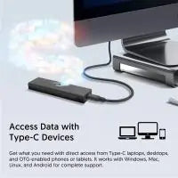 Silicon Power PD60 USB C USB 3.2 Gen 2 to M.2 NVMe SSD Aluminum Enclosure