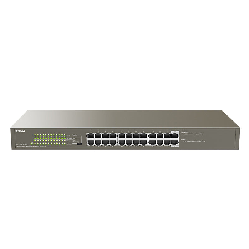 Tenda 24 Port Gigabit Unmanaged PoE+ Switch