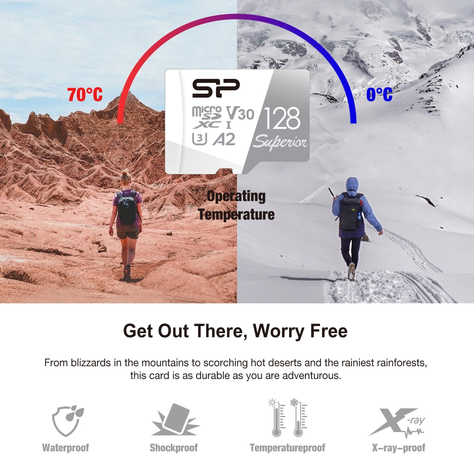 Silicon Power Superior 128GB V30 A2 4K/UHD with Adapter Micro SDXC