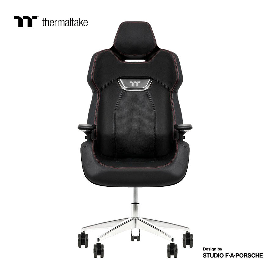 Thermaltake ARGENT E700 Real Leather Gaming Chair Design by Porsche - Storm Black