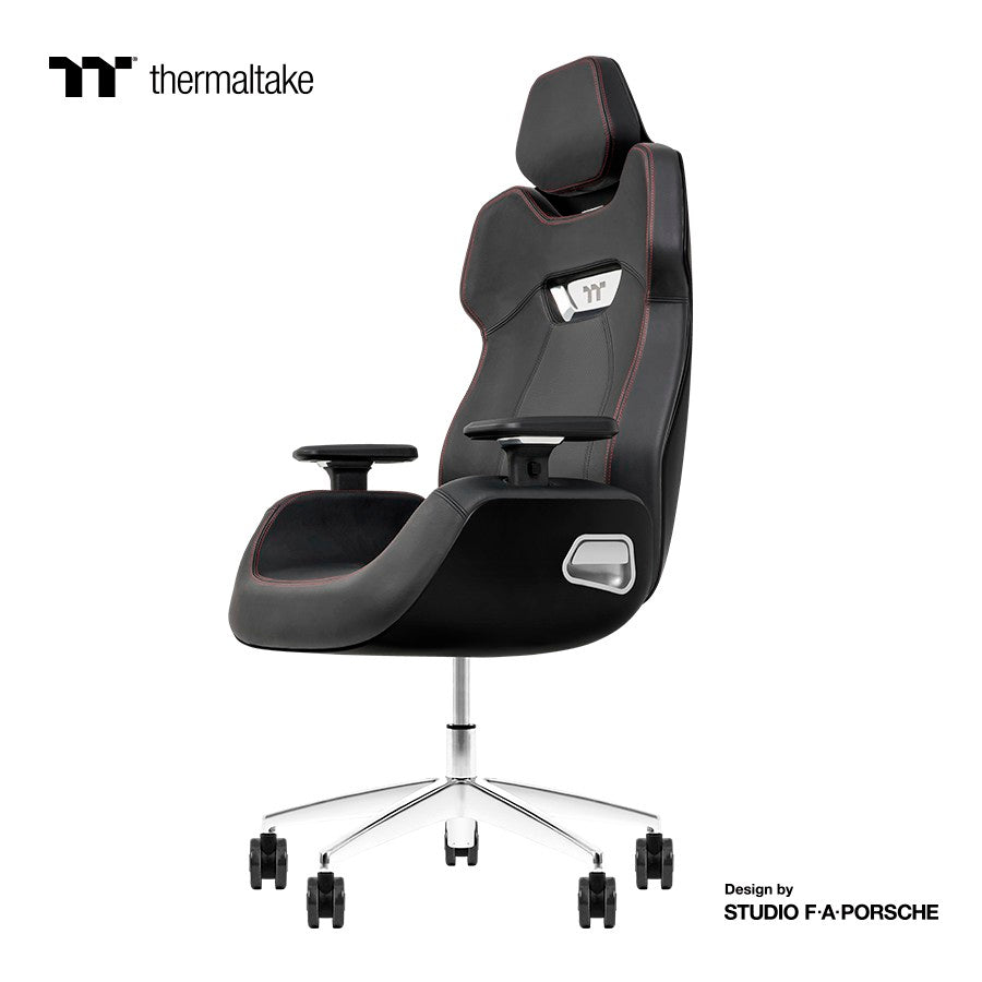 Thermaltake ARGENT E700 Real Leather Gaming Chair Design by Porsche - Storm Black