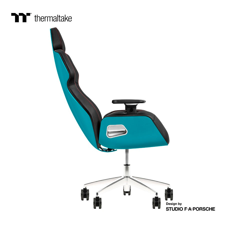 Thermaltake ARGENT E700 Real Leather Gaming Chair Design by Porsche - Ocean Blue