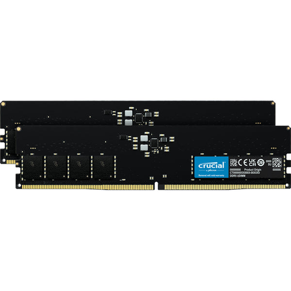 crucial DDR5 64GB(32×2) CT32G48C40U5 Crucial 64GB CT2K32G48C40U5 4800MHz CL40 DDR5 RAM