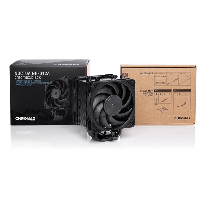 Noctua 120mm Multi Socket Tower CPU Cooler - Chromax Black