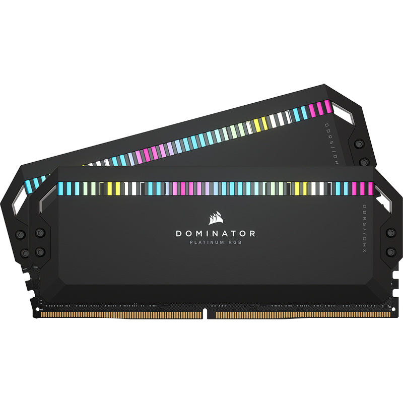 Corsair 32GB  CMT32GX5M2B5200C40 Dominator Platinum RGB CL40 5200MHz DDR5 DRAM - Black