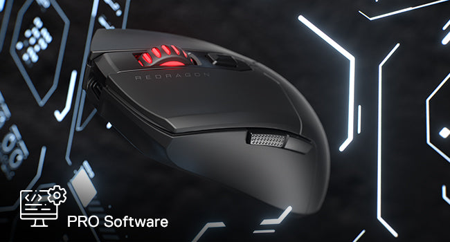 Redragon M995 Pro Wireless Gaming Mouse, 26000 DPI Wired/Wireless Gamer Mouse,50G BT & 2.4G Wireless, 6 Macro Buttons