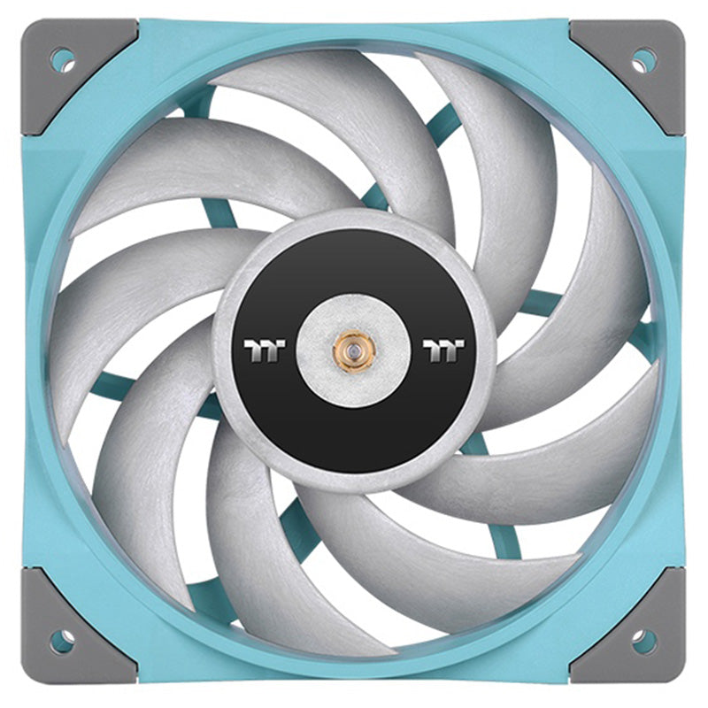 Thermaltake 120mm Toughfan 12 Turquoise High Static Pressure Radiator PWM Fan - Single Fan Pack