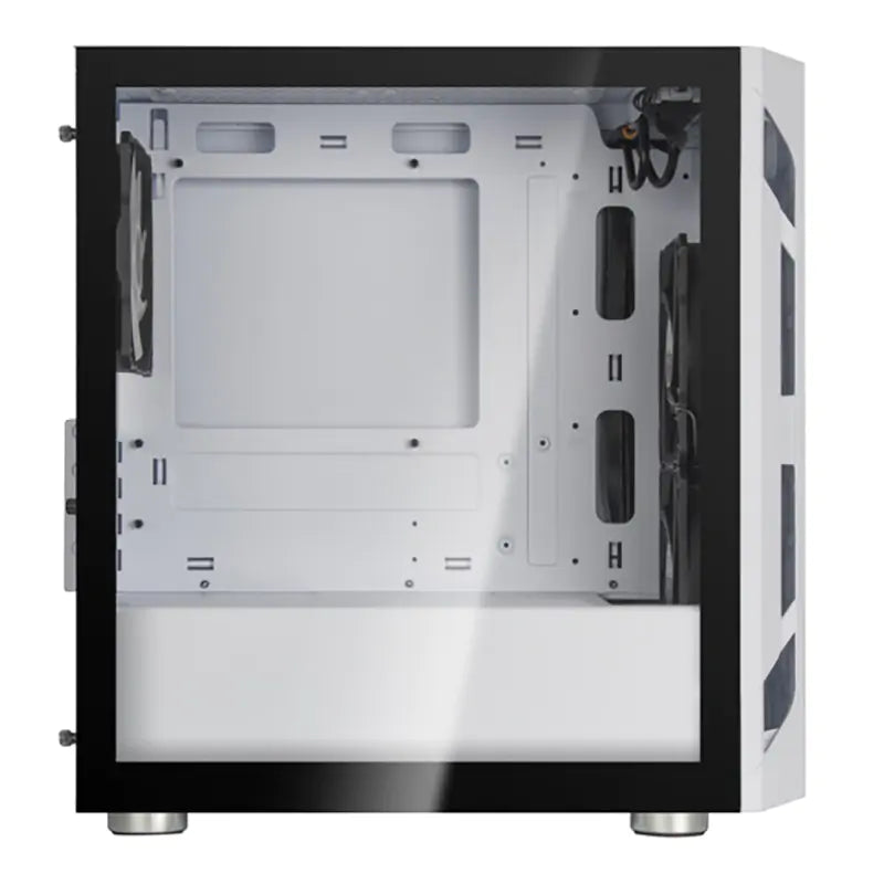 SilverStone Fara H1M Pro Tempered Glass mATX Case - White