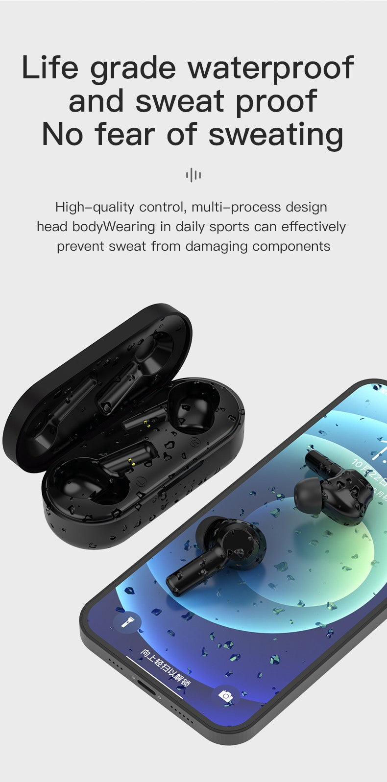 W20 TWS Bluetooth 5.0 Earphone Wireless Headphone Stereo Min Headset Sport in Ear Earbuds with Microphone Charger Box