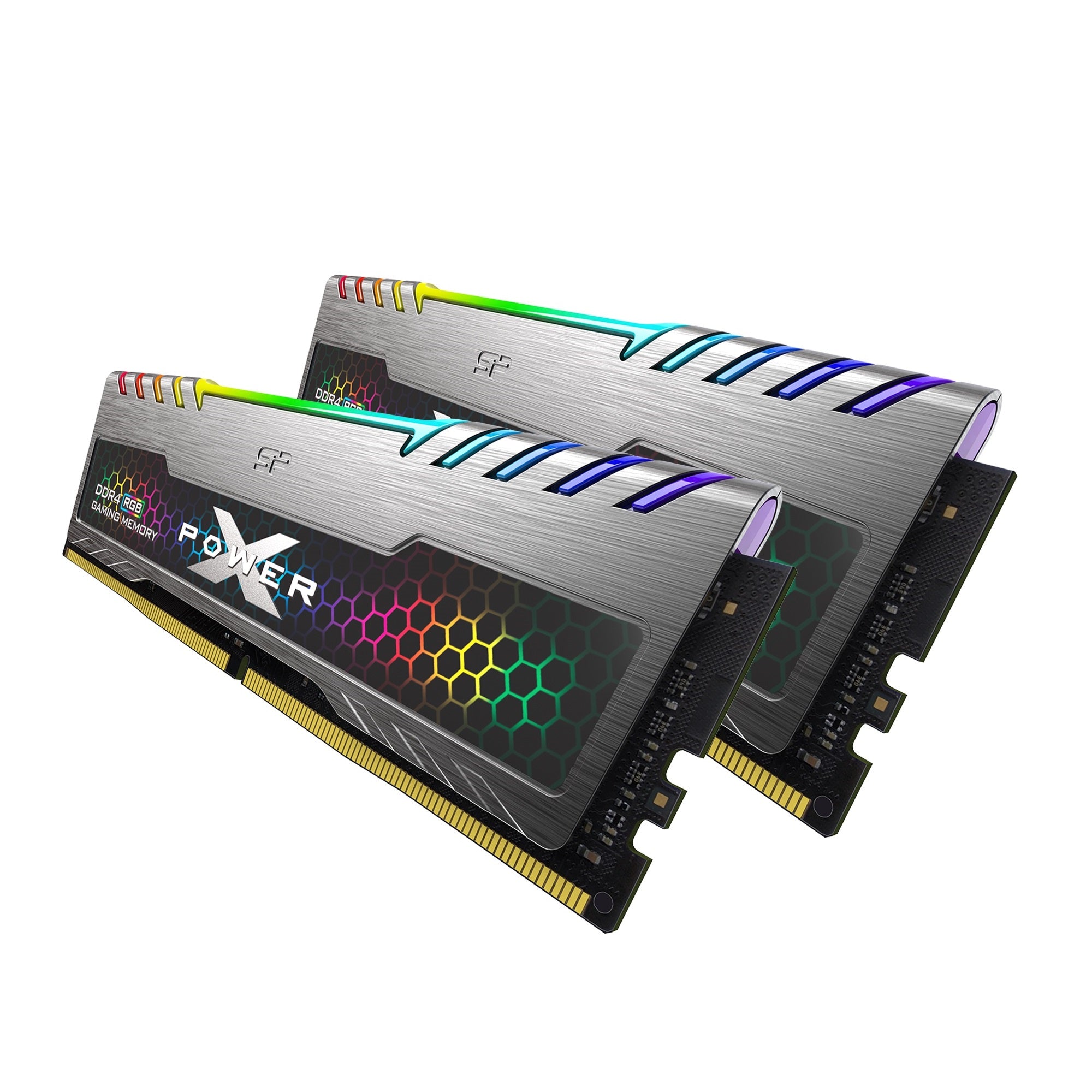 Silicon Power 16GB  SP016GXLZU320BDB 3200MHz Turbine Gaming Desktop Memory RGB DDR4 RAM