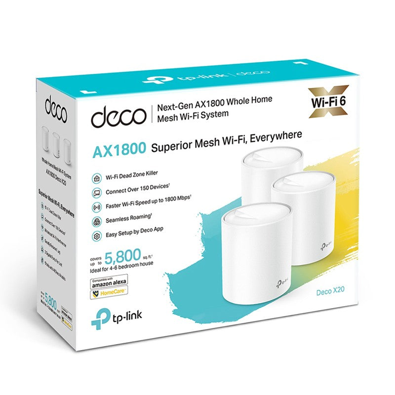 TP-Link AX1800 Whole Home Mesh WiFi 6 System - 3 Pack )