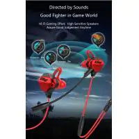 G10 Gaming Earphone Wired Stereo Bass Earphones Sport PUBG Earbuds Games Headsets With Mic For PS4 PC Laptop Phone Red
