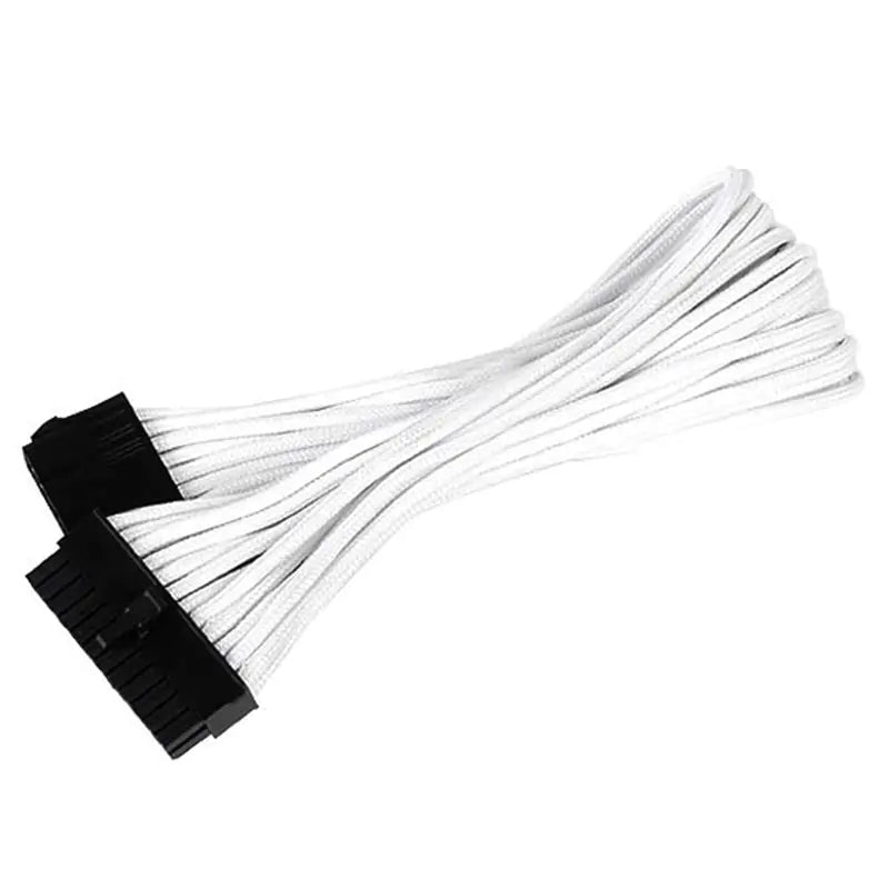 SilverStone 24 Pin Motherboard Sleeve Extension Cable - White