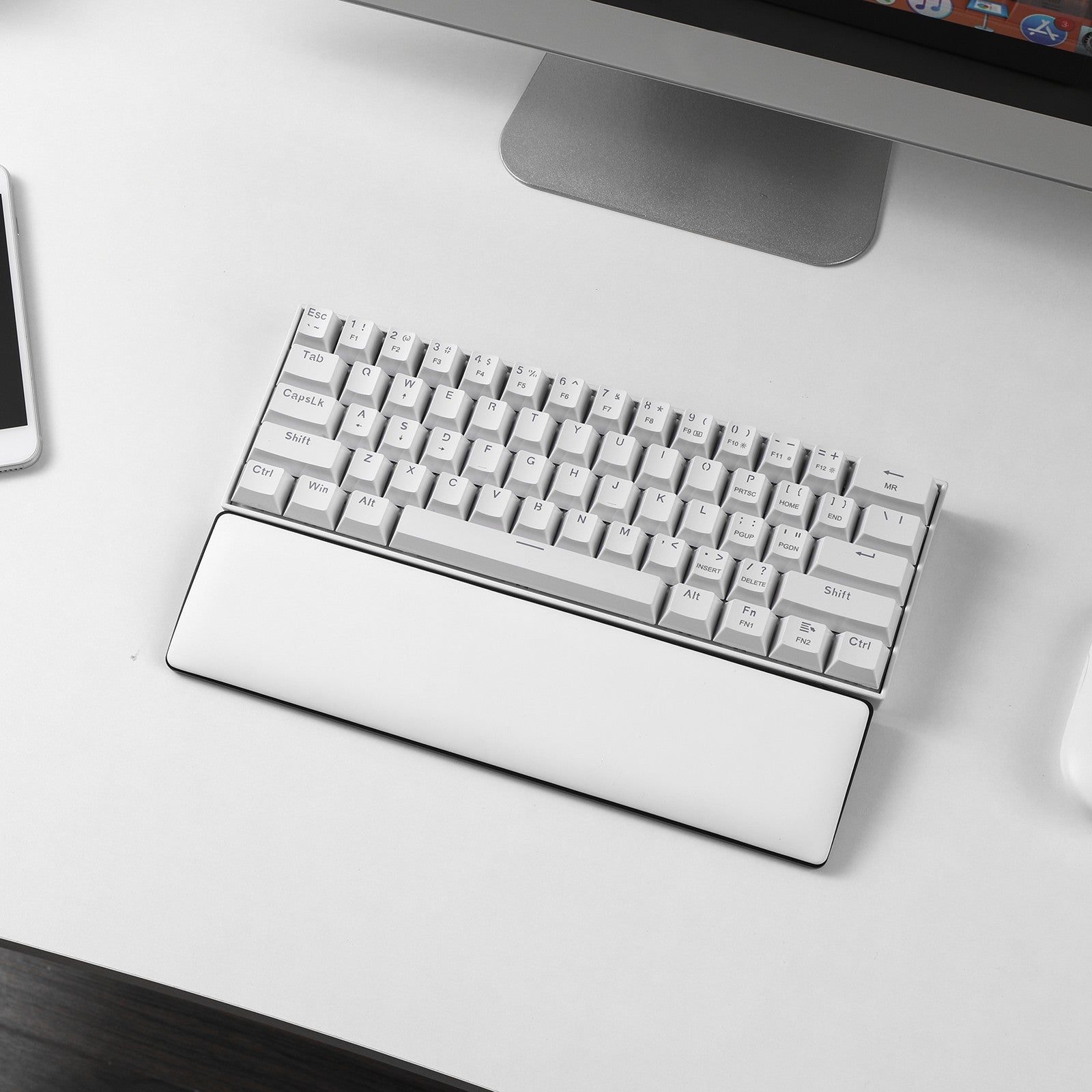 LTC 60% Compact Keyboard Wrist Rest, Cushion Support Pads for Keyboard, for Office, Gaming