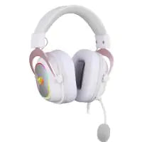 Redragon H510 Zeus-X RGB White Wired Gaming Headset - 7.1 Surround Sound - 53MM Audio Drivers in Memory Foam Ear Pads