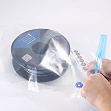 SainSmart eVacuum 3D Printer Filament Storage Bag Vacuum Sealed Bags Vacuum Compression Storage Bags, Prevent and Monitor Moisture