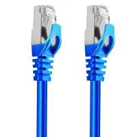 Cruxtec Cat7 SFTP Shield Ethernet Cable - 30cm Blue