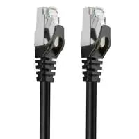 Cruxtec Cat7 SFTP Shield Ethernet Cable - 1m Black