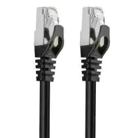 Cruxtec Cat7 SFTP Shield Ethernet Cable - 50m Black