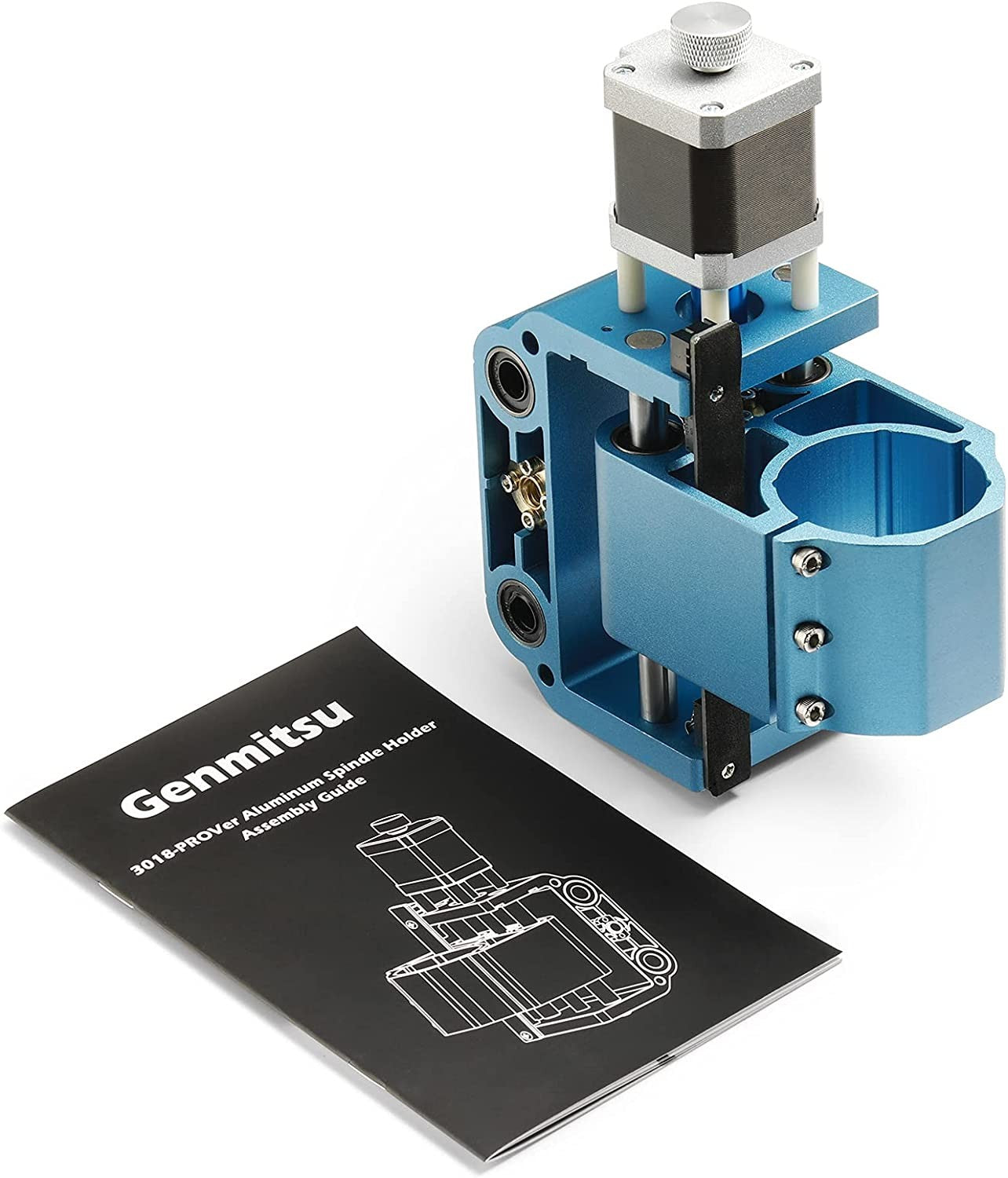 Genmitsu Aluminum Z Axis Spindle Motor Mount, 300-500W Spindle Holder, 52mm Diameter for 3018-PROVer/PROVer Mach3/ 3018-MX3